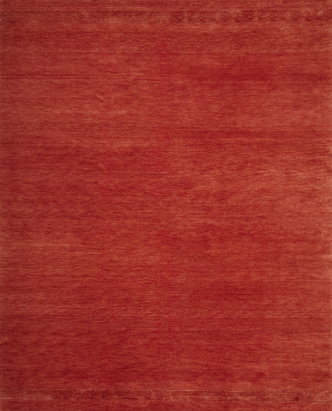 Kapila high quality eco-friendly sustainable contemporary red carpet 6’5” x 8’2” 100% Hand-Carded Himalayan Sheep's Wool Handmade in Nepal Custom size and colour Rug Toronto Canada US Red Interior Design Amala Carpets