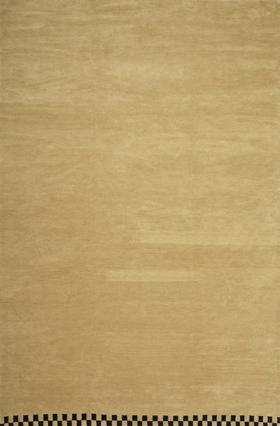 Kamel high quality eco-friendly sustainable contemporary rug 6’8” x 9’10”,  100% Hand-Carded Himalayan Sheep's Wool Handmade in Nepal Custom size and colour Rug Carpet Toronto Canada US - Kamel Tan Beige Interior Design