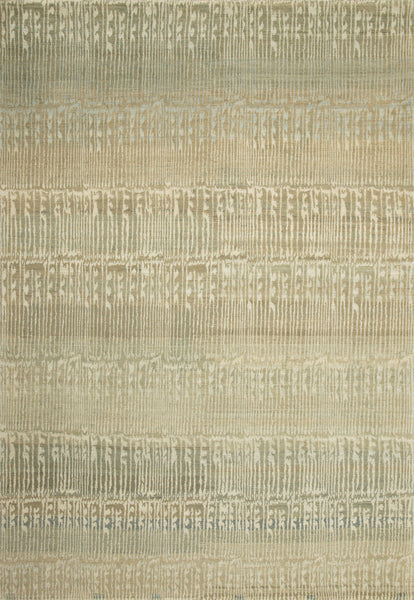 6’6″ by 9’6″,100% Hand-carded Himalayan Sheep Wool Handmade in Nepal Custom Size and Colour Rug Carpet Toronto Canada US - Green Beige Cream Interior Design