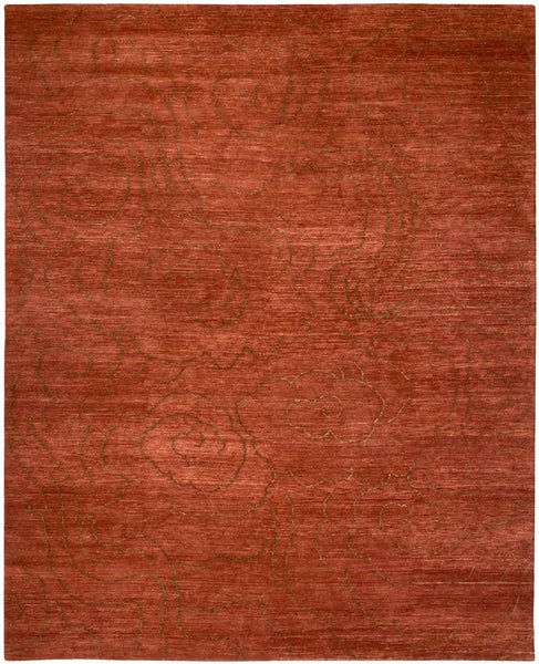 Cloudy Outlines - Red