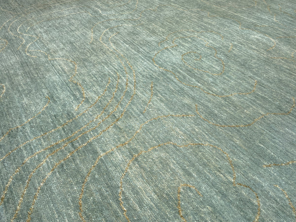 Cloudy Outlines - Teal