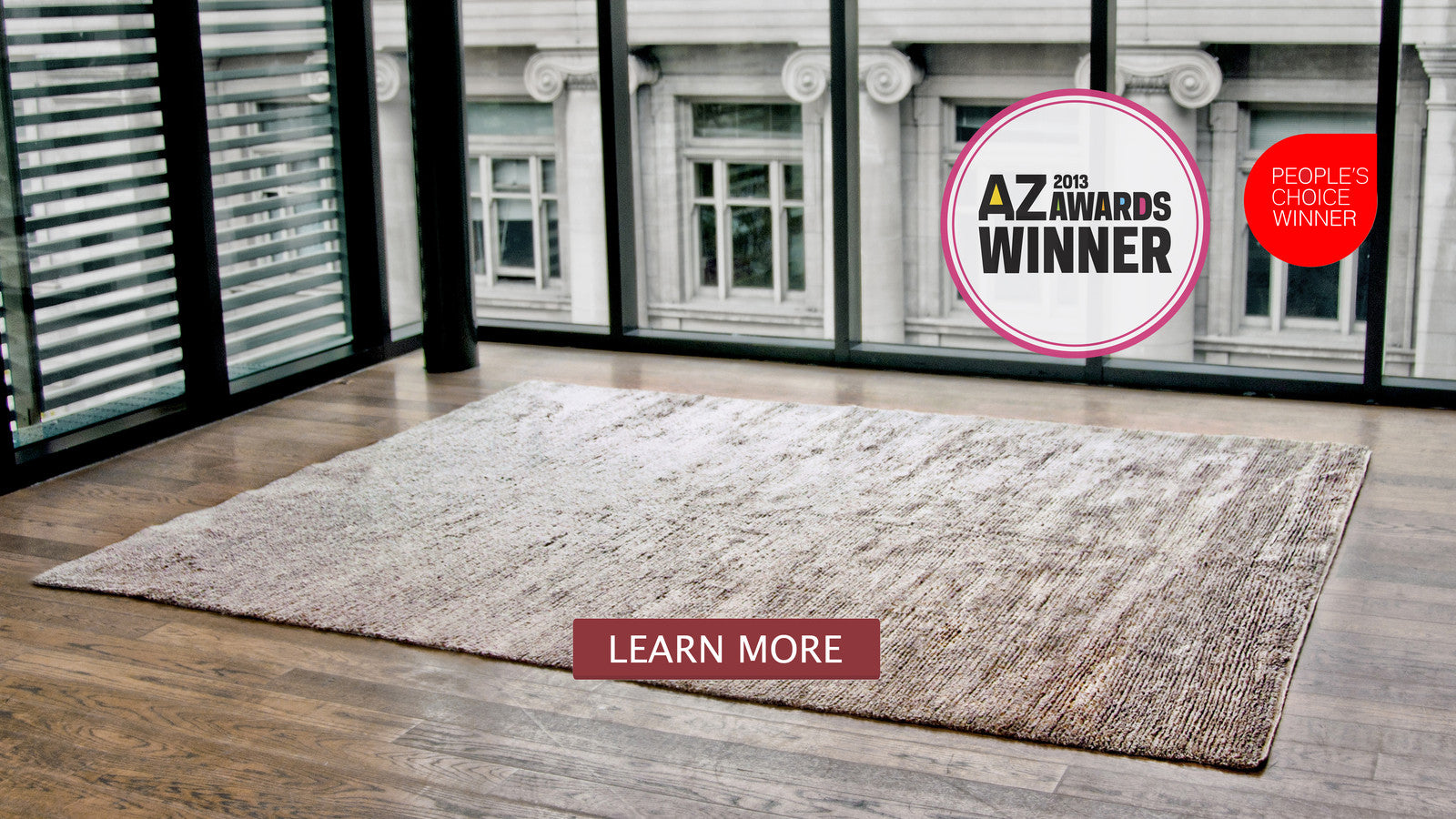 Aria is an award winning rug design by amala carpets handmade with pure organic zee silk